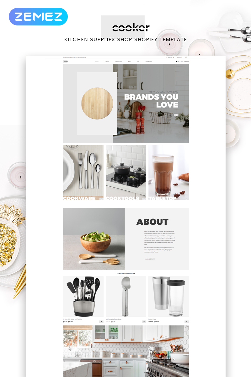 Cooker - Kitchen Supplies Shop Modern Shopify Theme