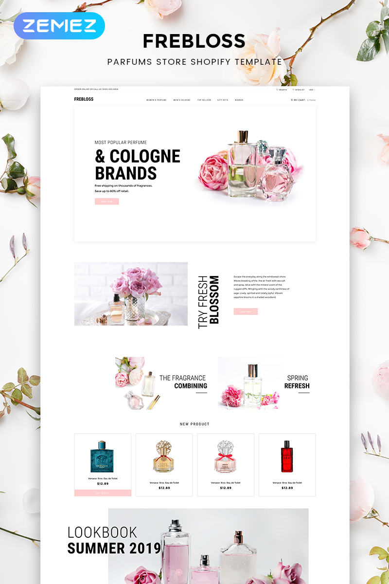 Frebloss Perfume Store Clean Shopify Theme