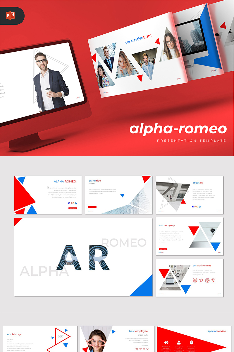 Alpha-Romeo - PowerPoint template