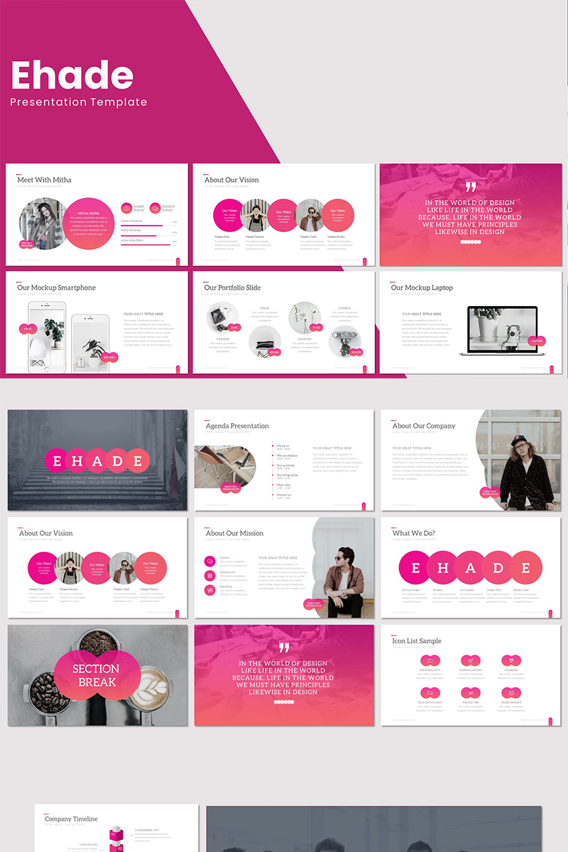 Ehade - PowerPoint template