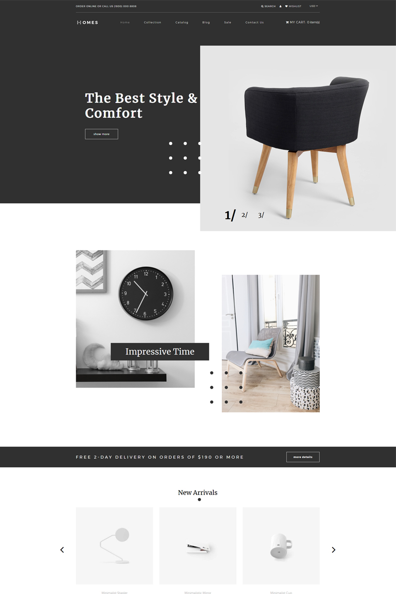 Homes - Home Decor Multipage Minimalistic Shopify Theme