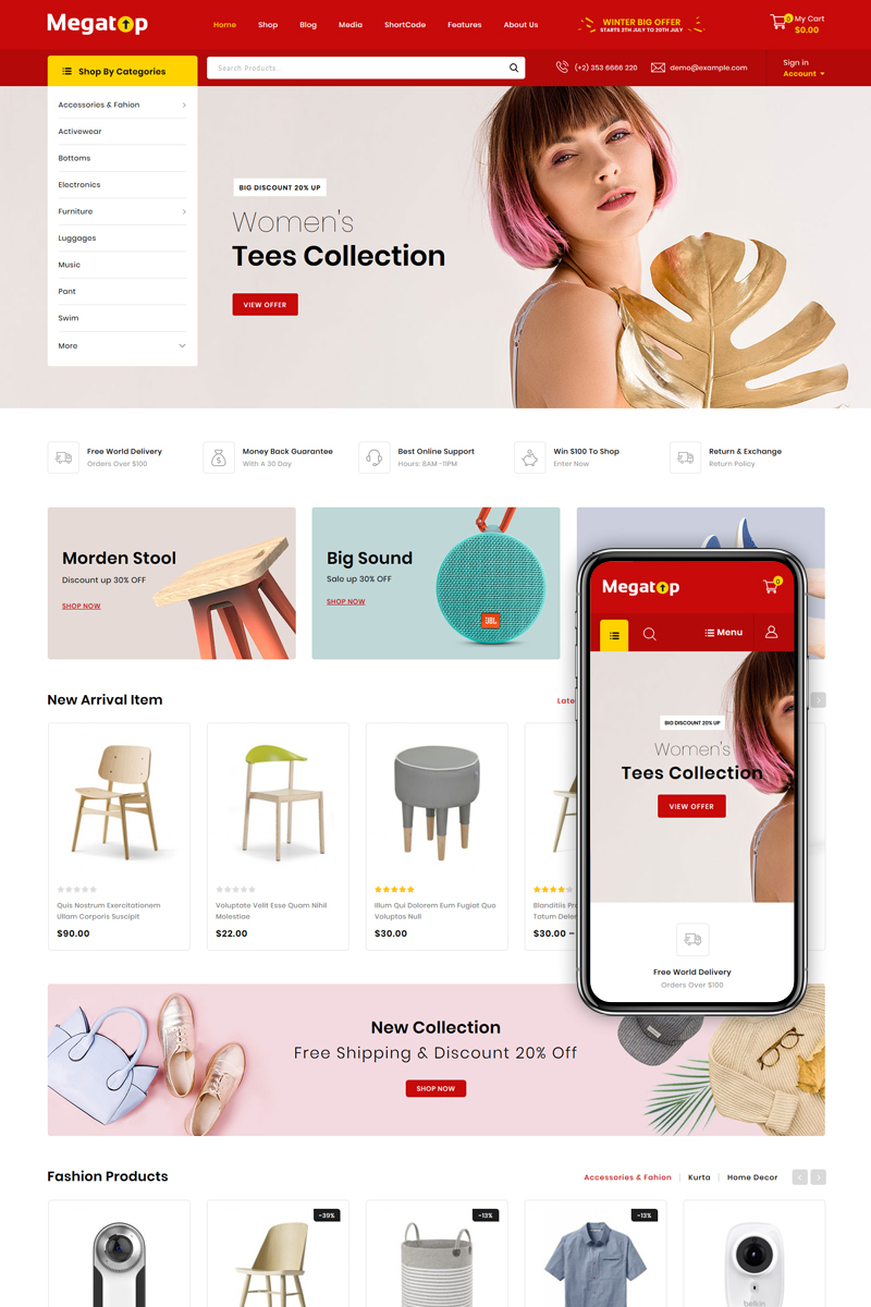 Megatop - Multipurpose WooCommerce Theme