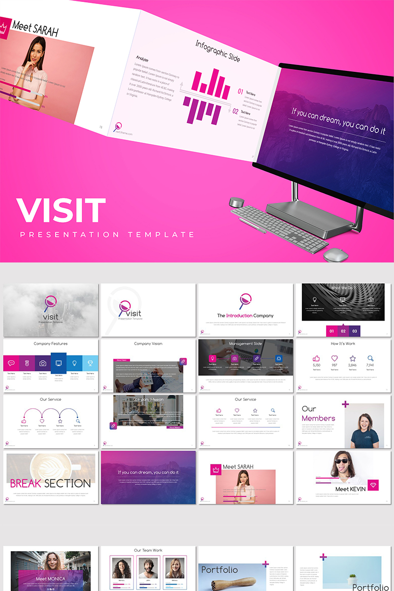 Visit PowerPoint template