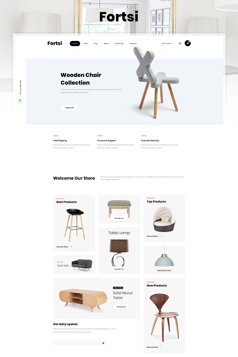 Fortsi - Furniture Store WooCommerce Theme