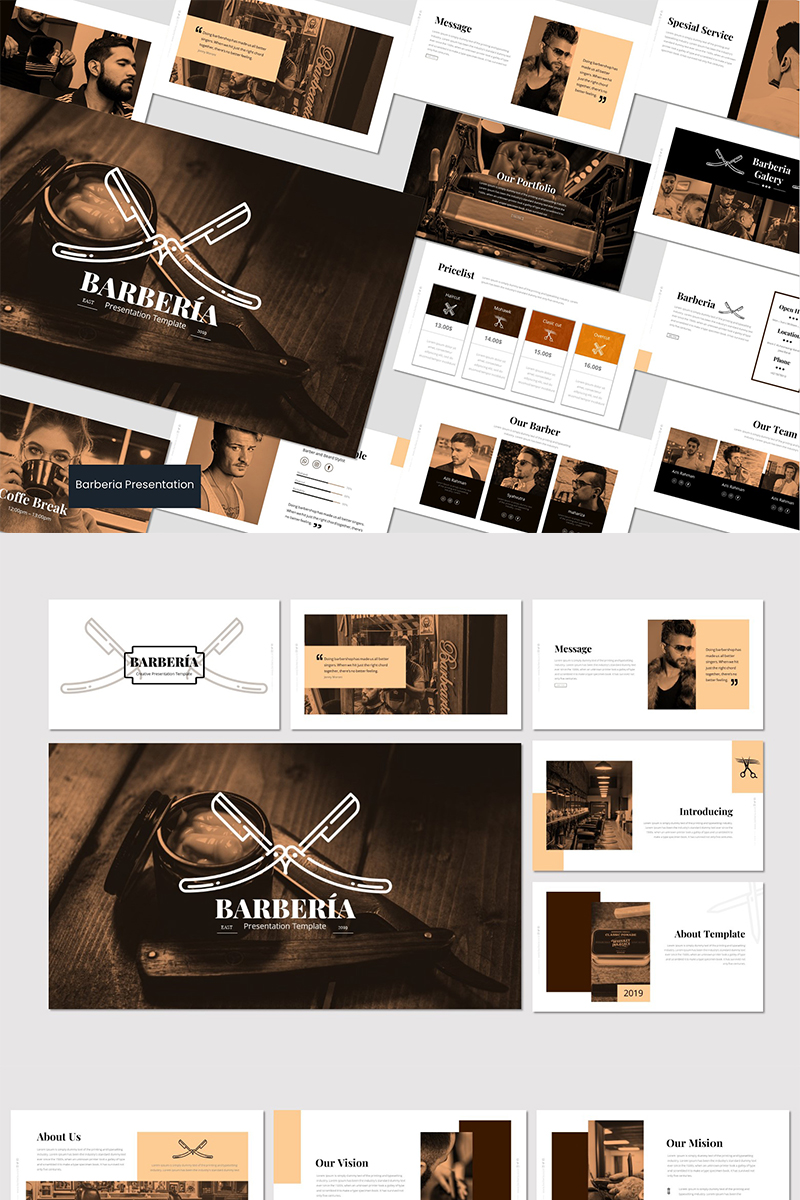 Barberia - PowerPoint template