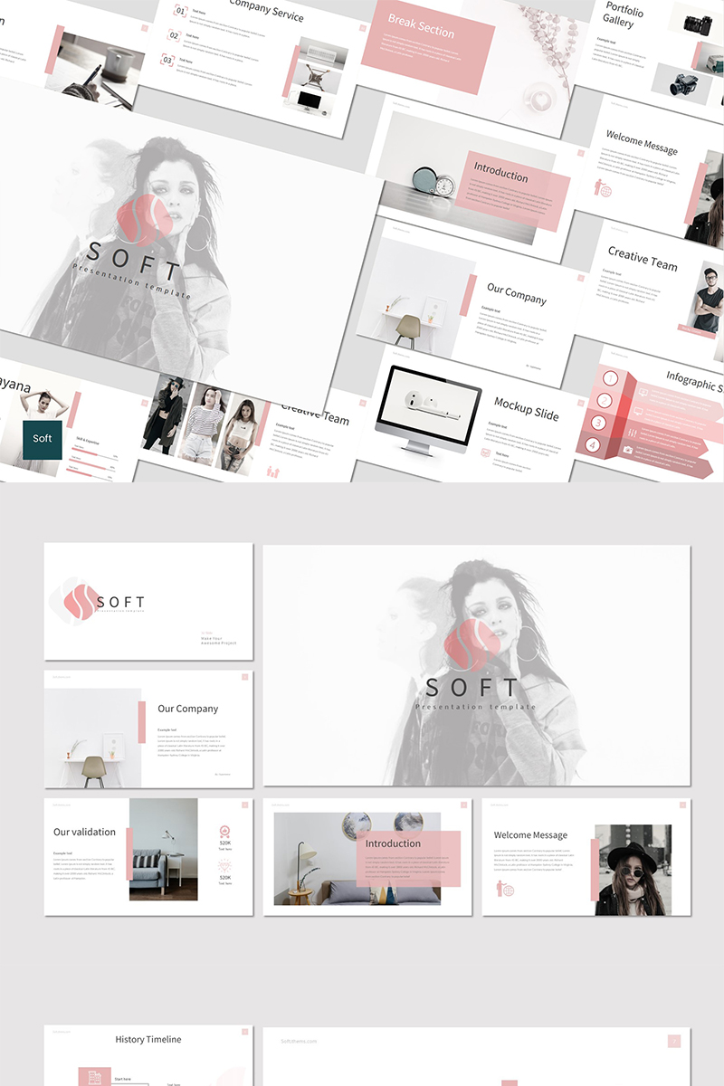Soft PowerPoint template