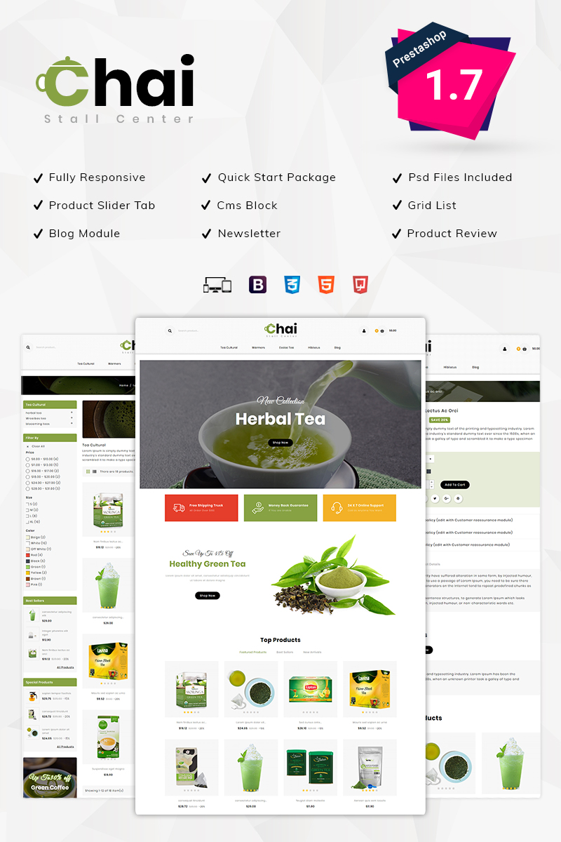 Chai Stall Store PrestaShop Theme