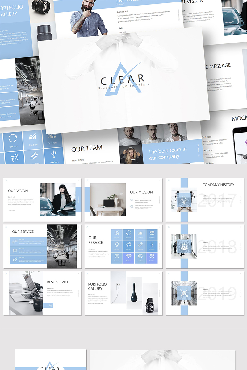 Clear - PowerPoint template