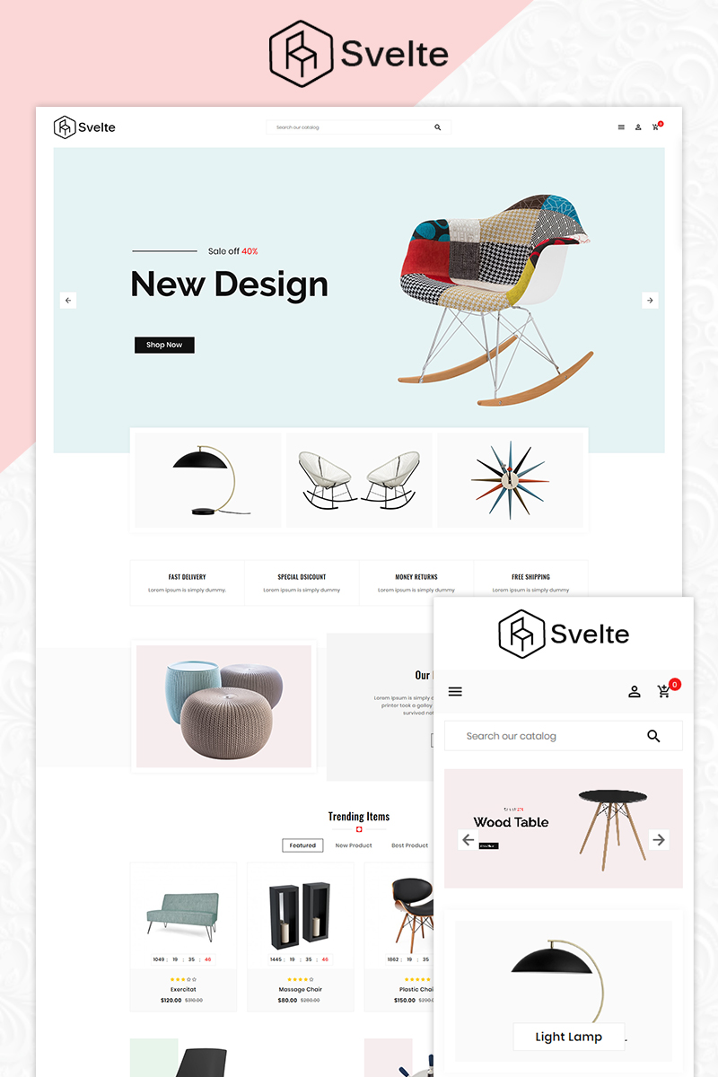 Svelte Furniture Store OpenCart Template