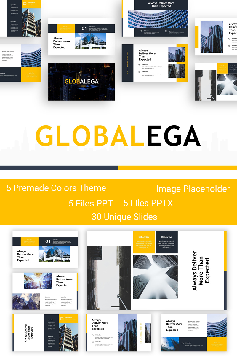 Globalega - Creative Building PowerPoint template