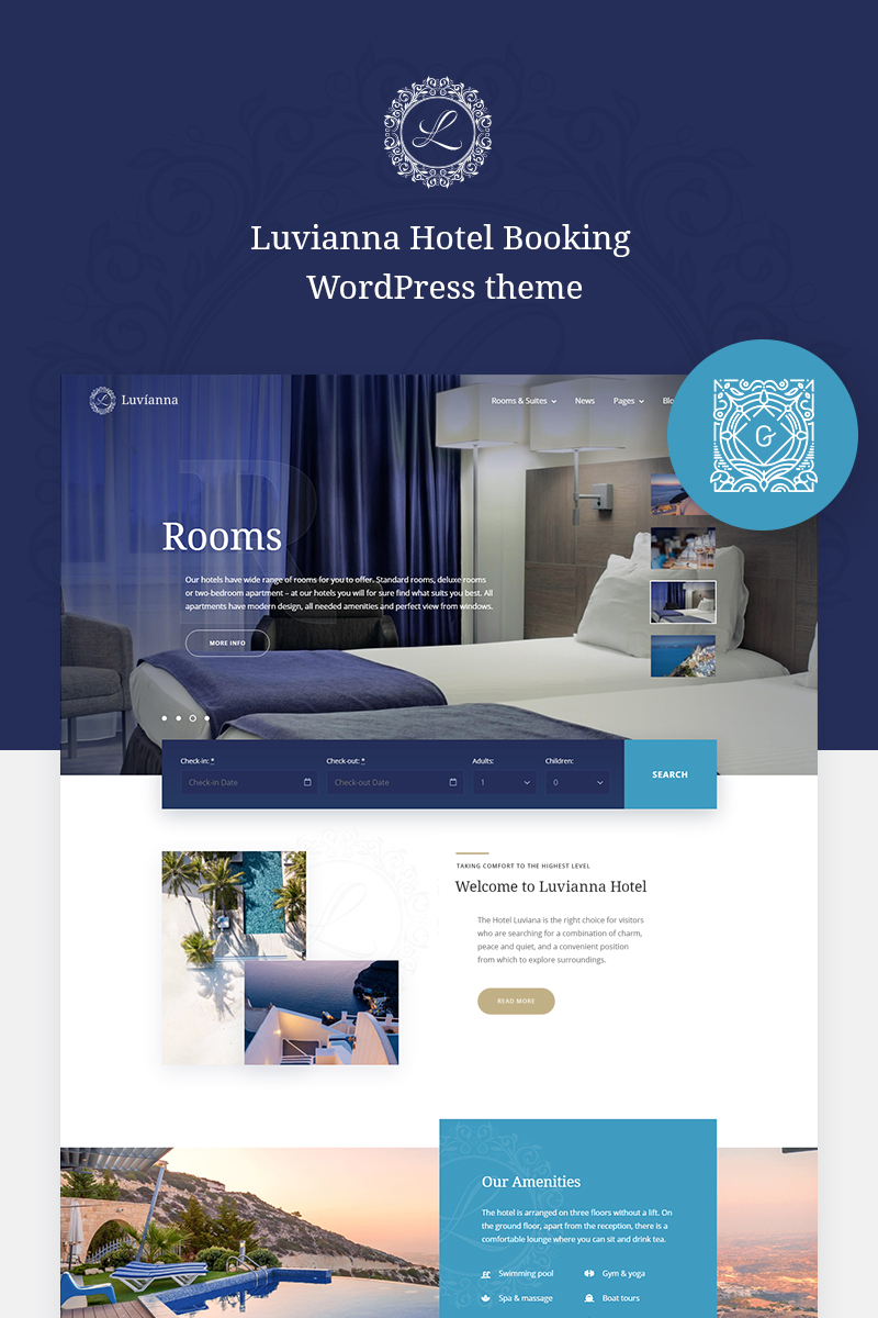 Hotel WordPress Theme - Luvianna