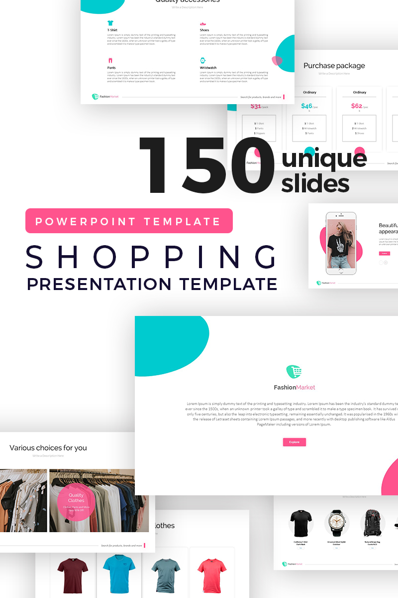 Fashionable PowerPoint template