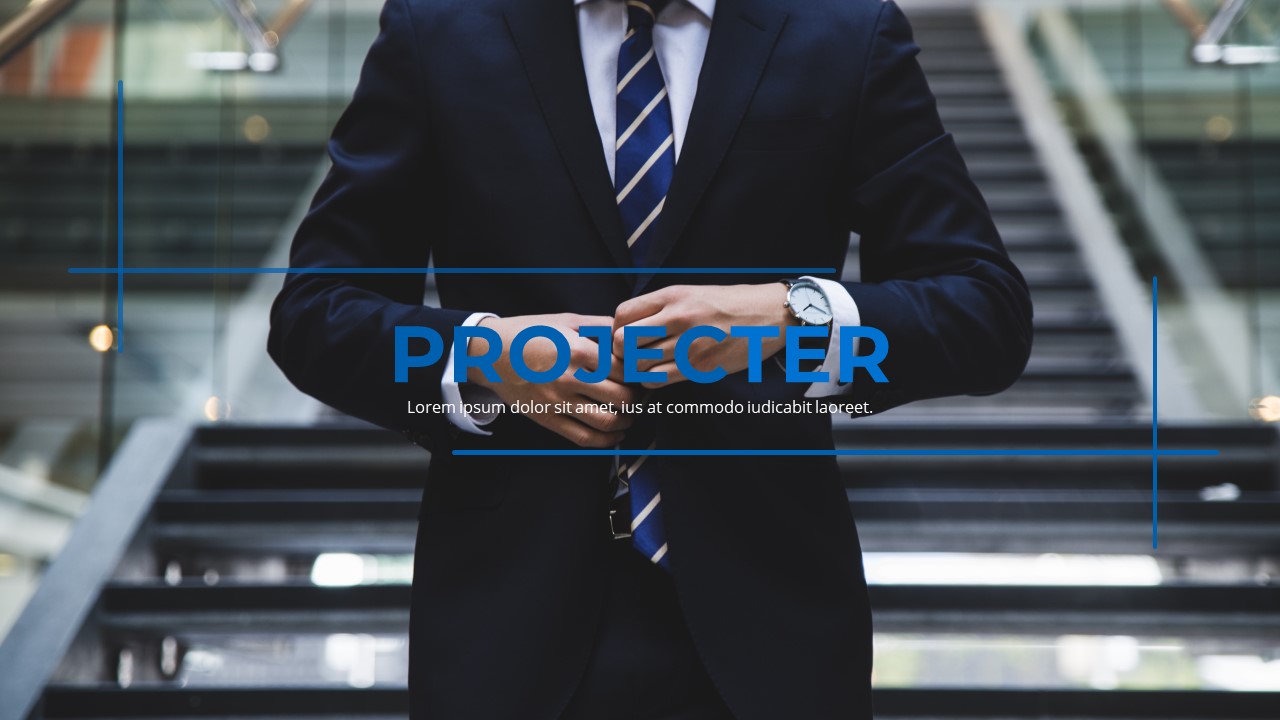 Projecter - Exclusive Business PowerPoint template