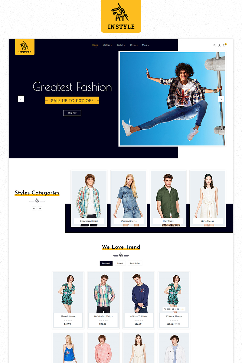 Instyle Fashion Responsive Premium Store PrestaShop Theme