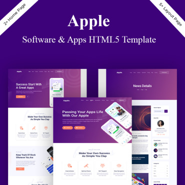 Template Software Landing Page #84422