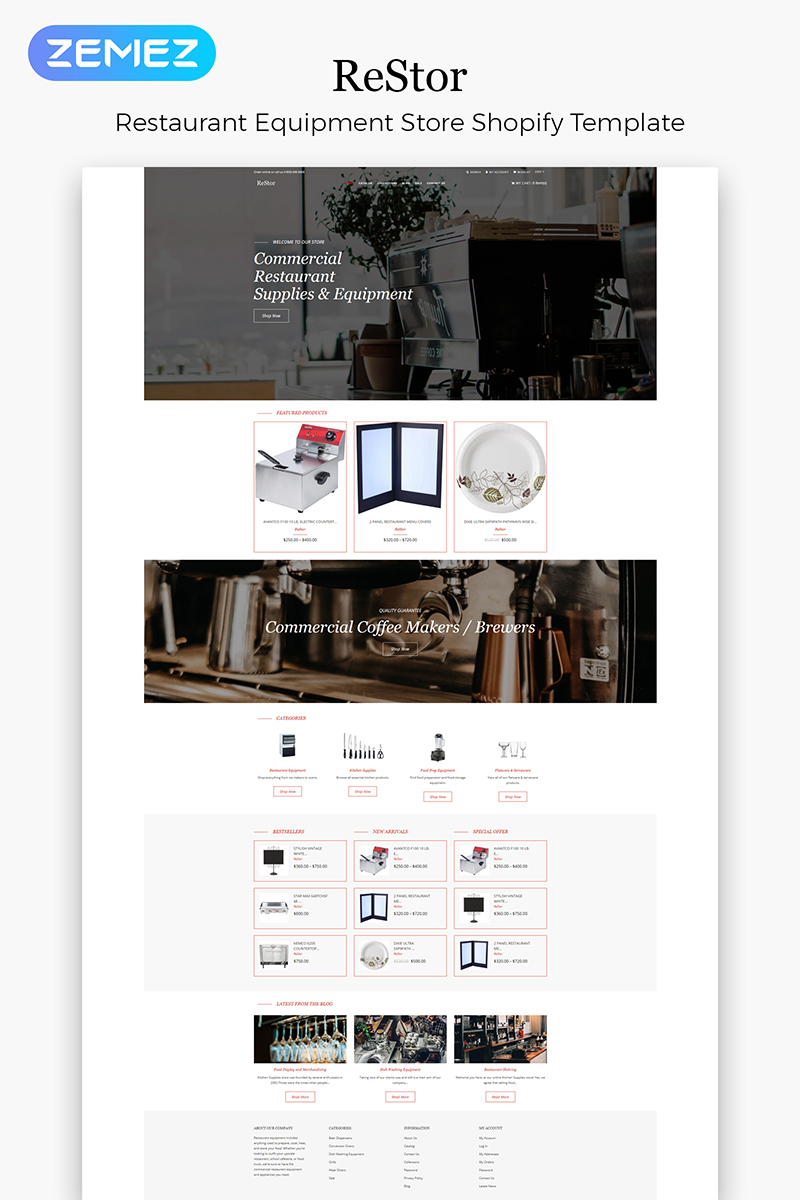 ReStore - Housewares Multipage Clean Shopify Theme