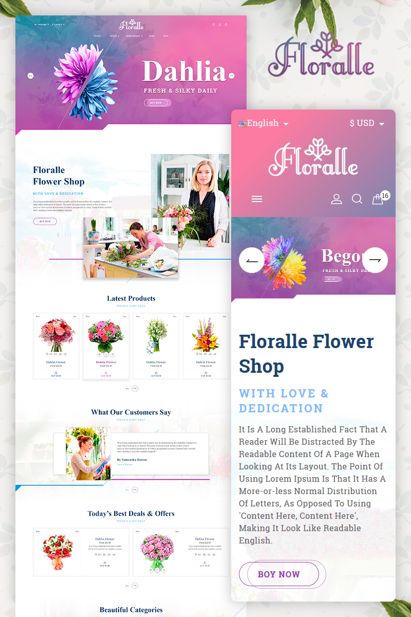 Floralle OpenCart Template