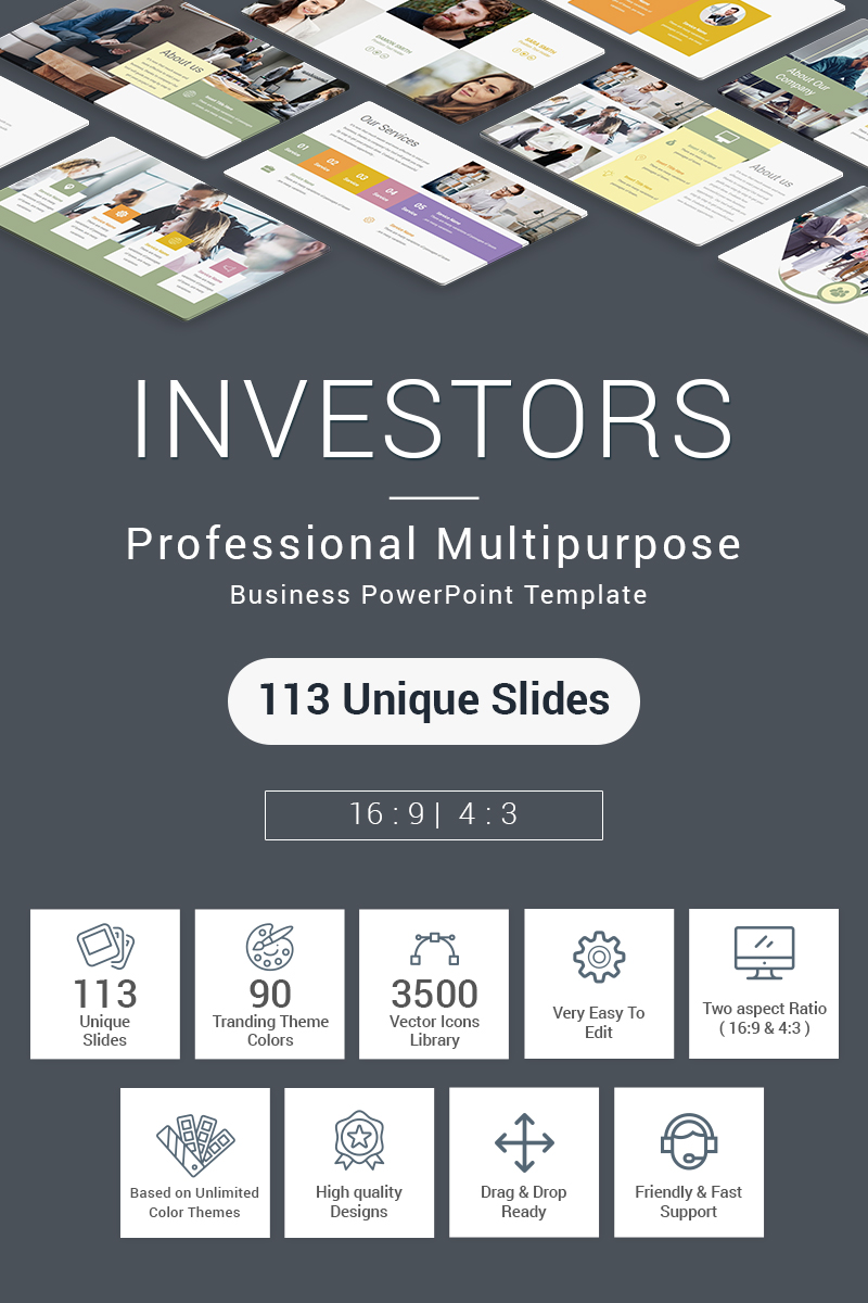 Investors PowerPoint template