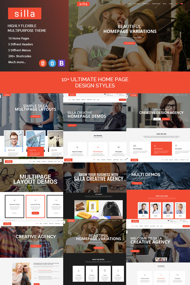 Silla - Responsive HTML5 Business Website Template