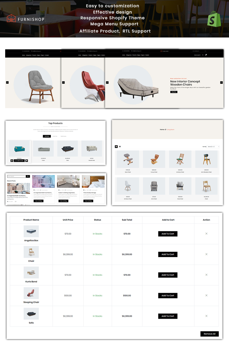 Furnishop - The Furniture Shopify Theme