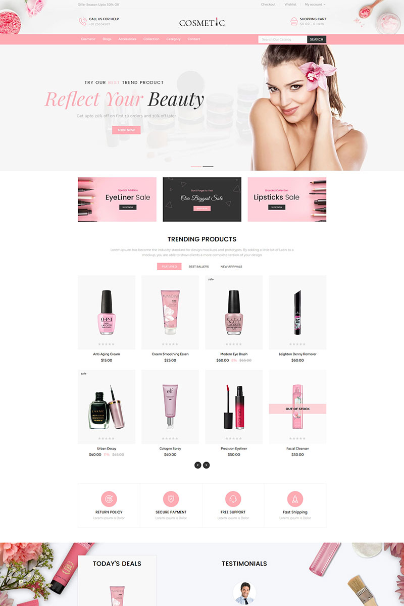 Cosmetics Store Shopify Theme