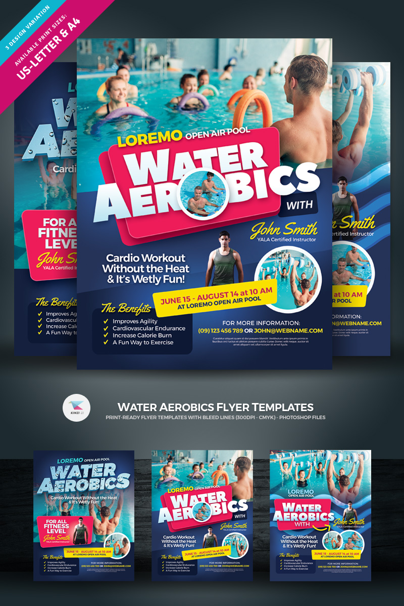 Water Aerobics Flyer Template