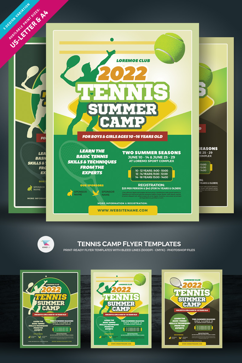 Tennis Camp Flyer Template