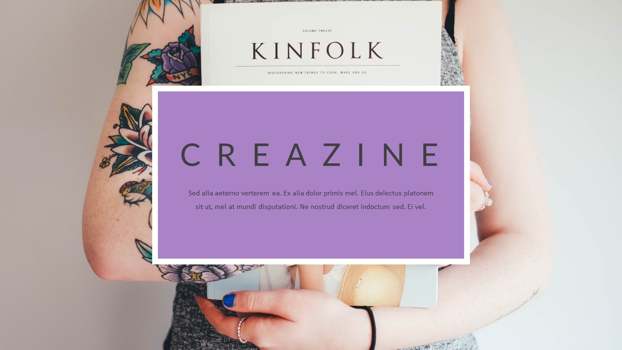 Creazine - Creative Magazine PowerPoint template