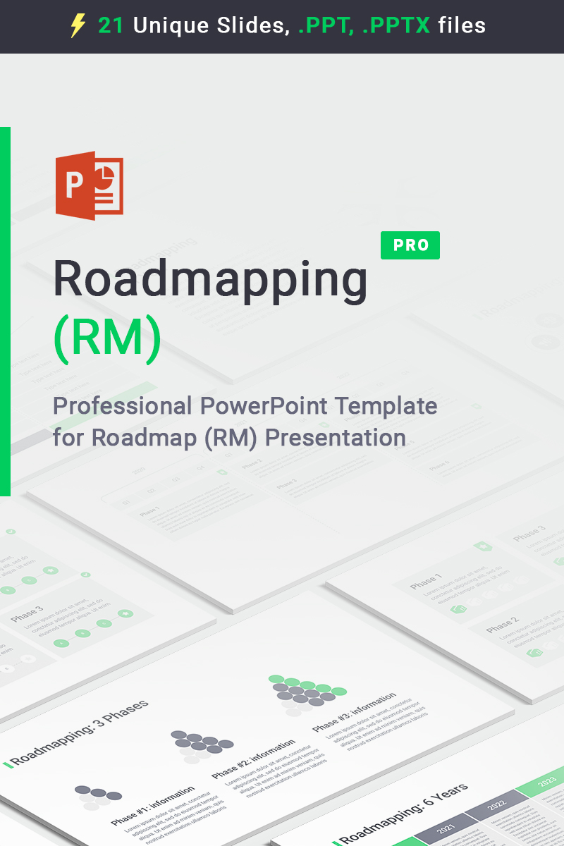 Roadmapping PowerPoint template