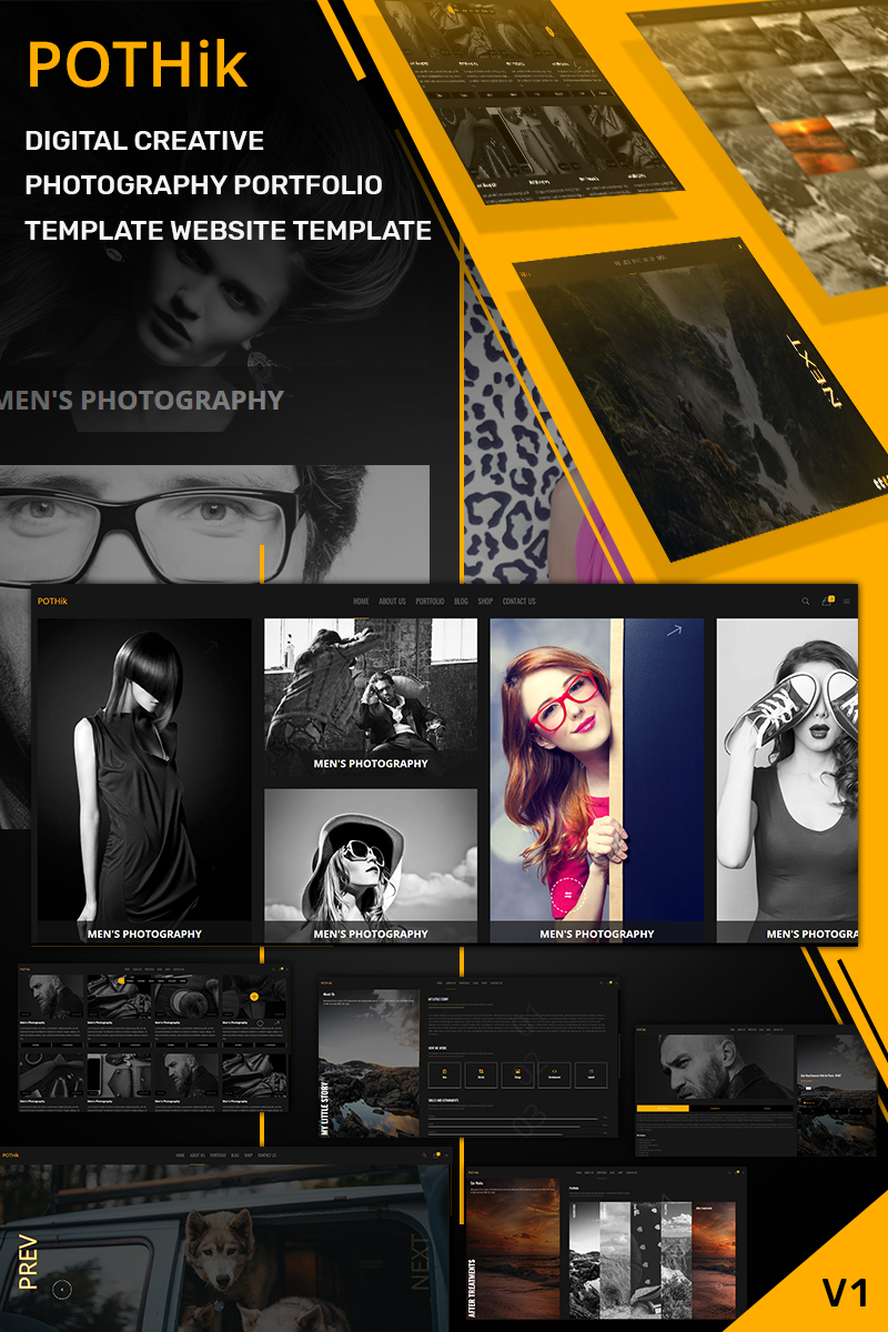 Pothik - Digital Creative Photography Portfolio Website Template