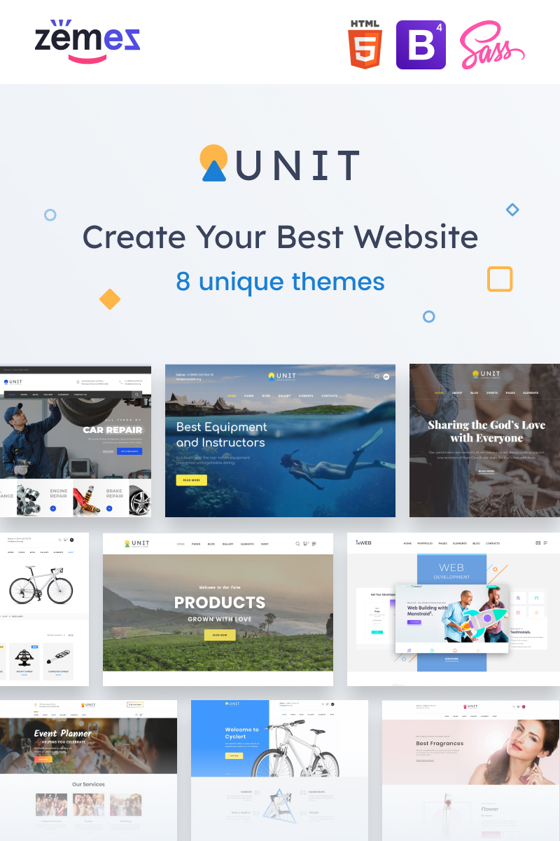 Unit - Multipurpose Modern Bootstrap 5 Website Template