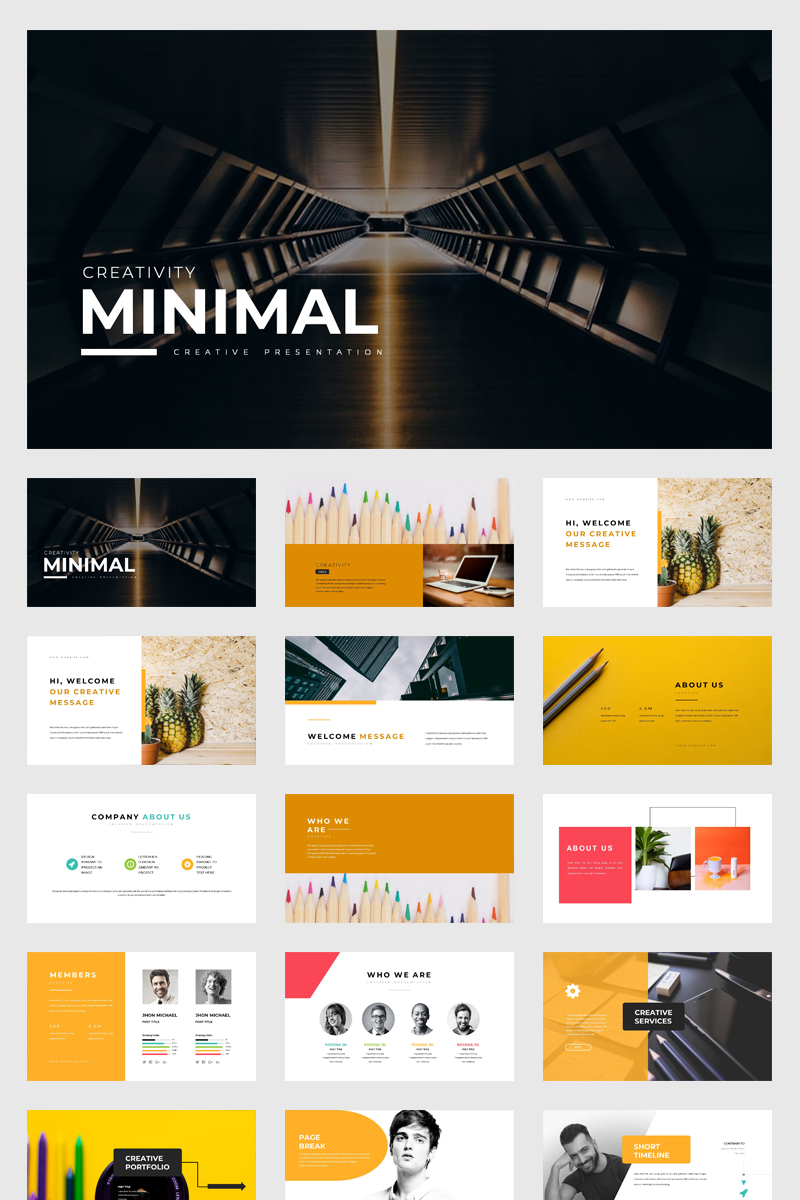 Minimal PowerPoint template