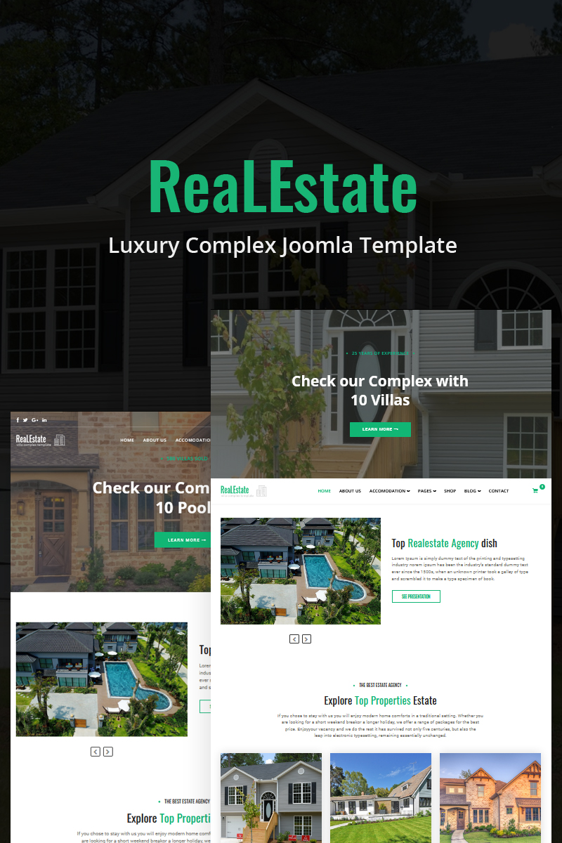 ReaLEstate - Luxury Complex Joomla Template