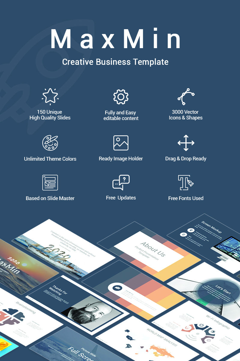 MaxMin New Creative PowerPoint template