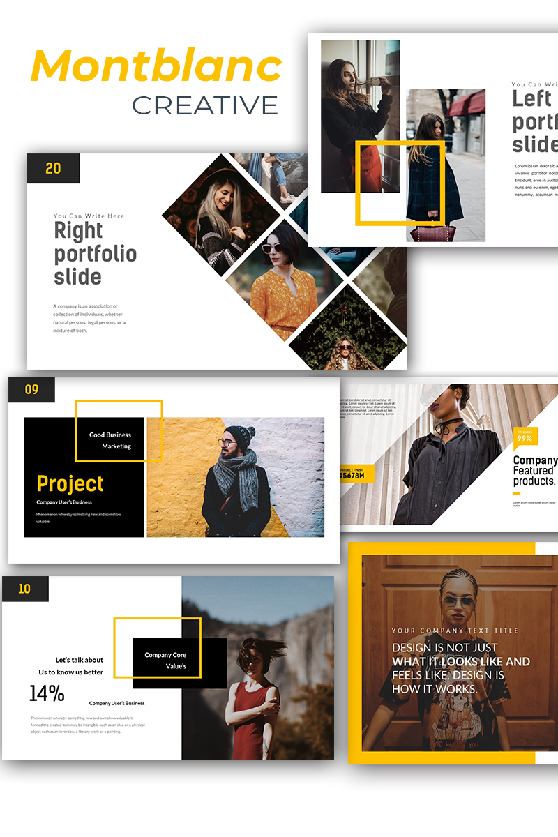 Montblanc Creative PowerPoint template