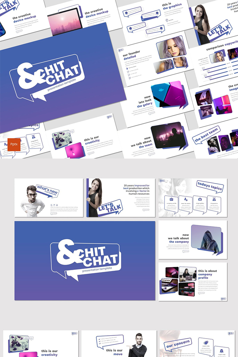 Chit&Chat PowerPoint template
