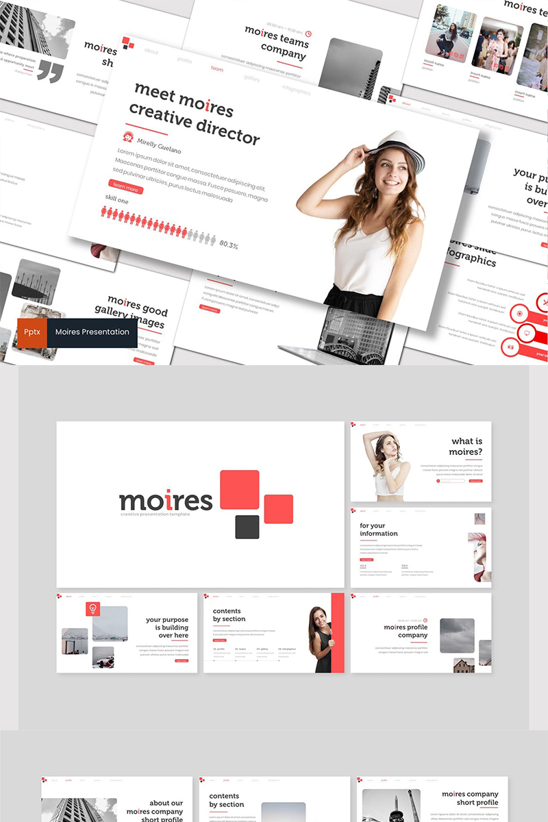 Moires PowerPoint template