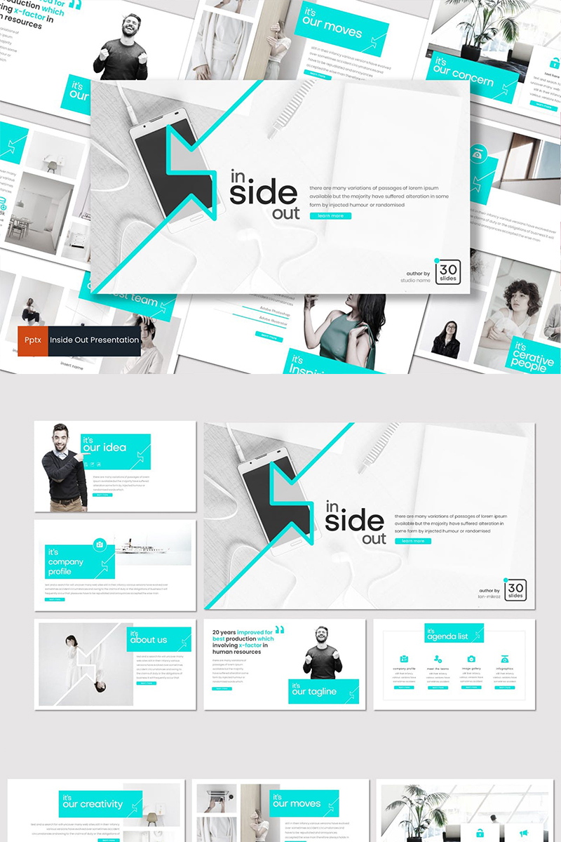 Inside Out PowerPoint template