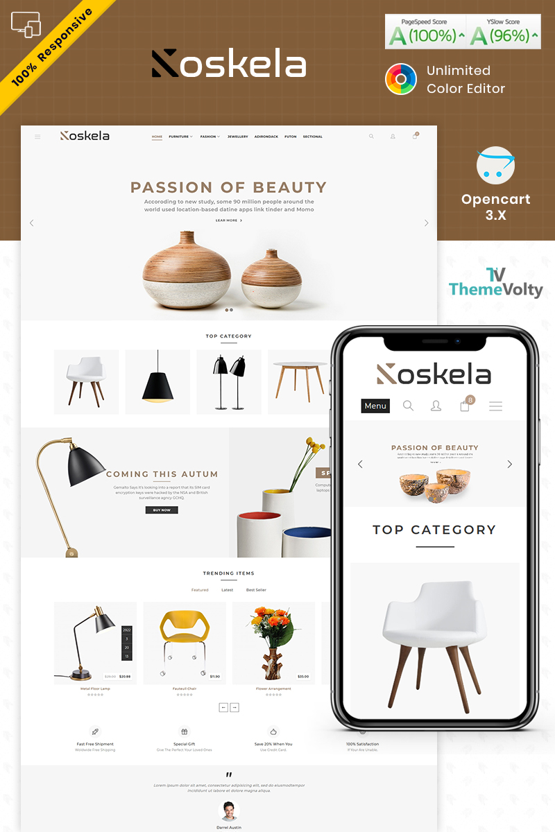 Koskela - Furniture Store OpenCart Template