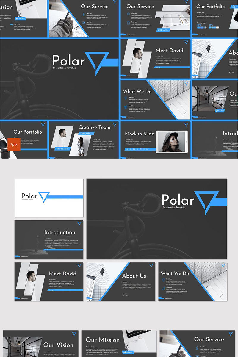Polar PowerPoint template
