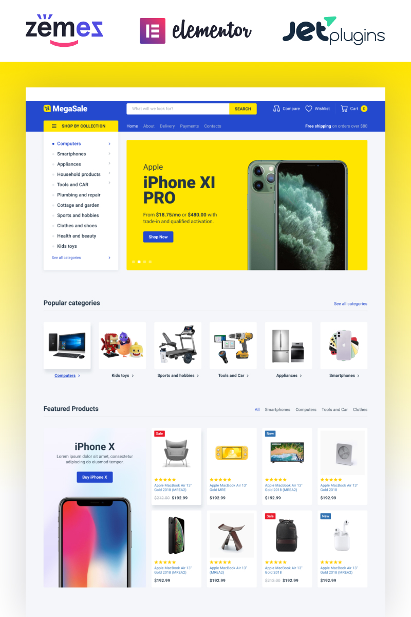 TechnoSale - Modern Online ECommerce Grocery Store WooCommerce Theme