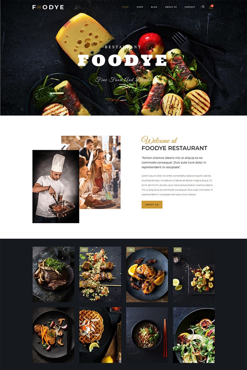 Foodye -  Restaurant and Food WooCommerce Theme