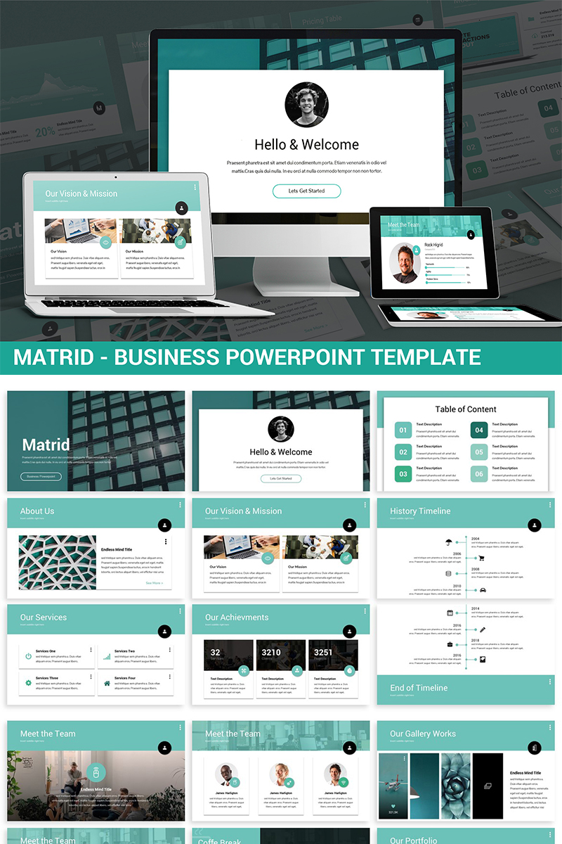 Matrid - Business PowerPoint template
