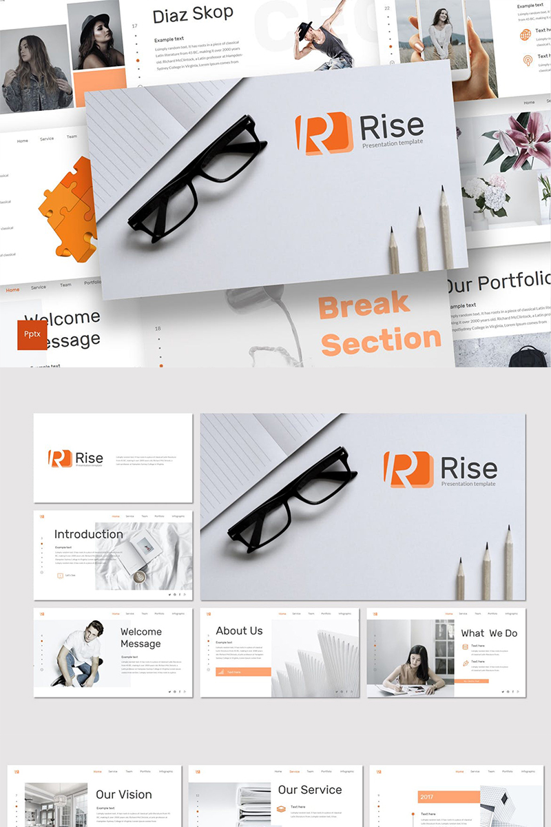 Rise PowerPoint template