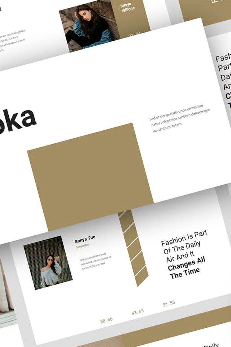Loka - Fashion Presentation PowerPoint template