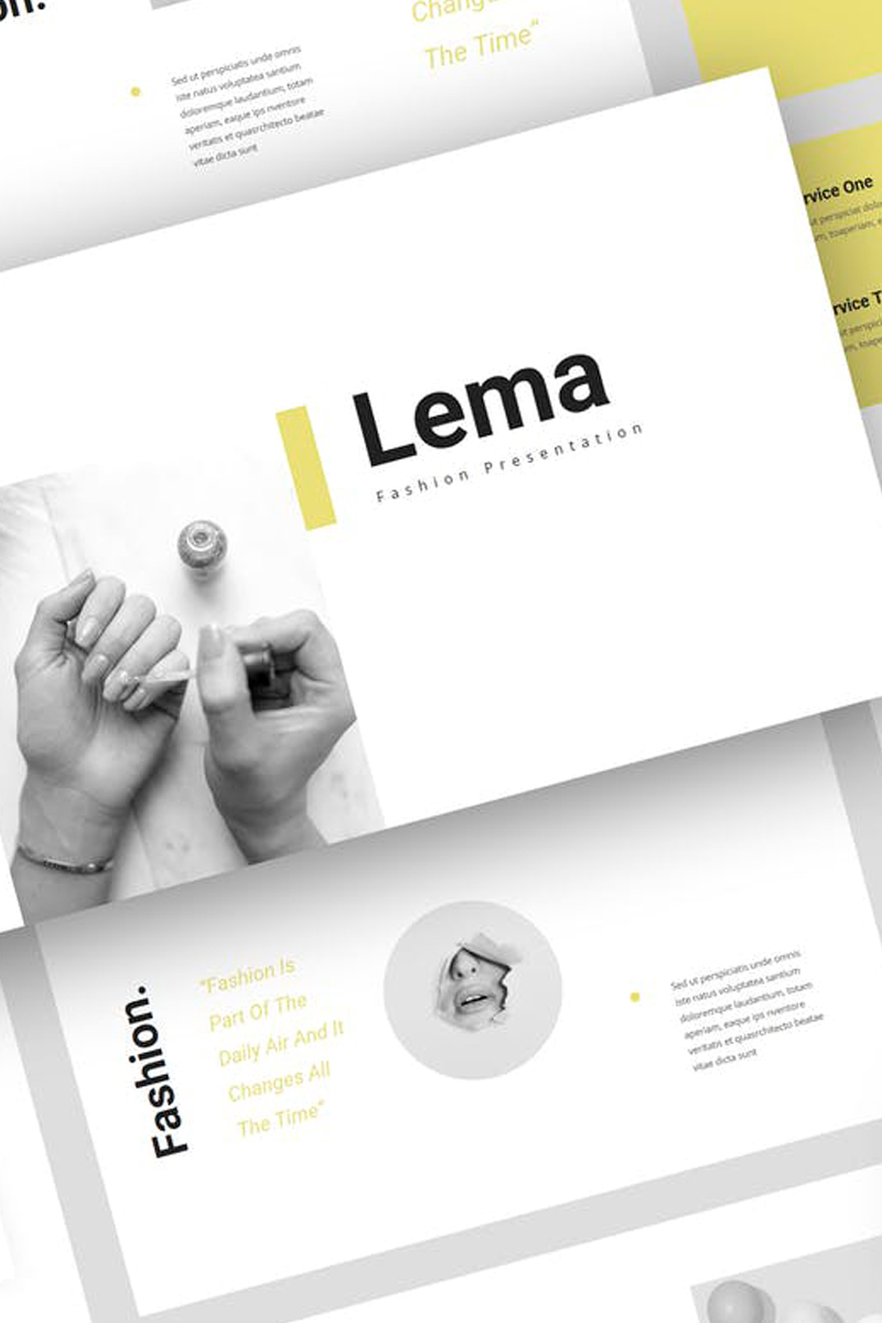 Lema - Fashion Presentation PowerPoint template