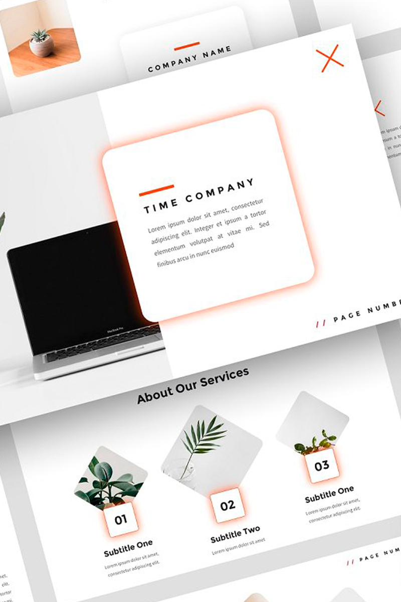 Time - Creative Presentation PowerPoint template