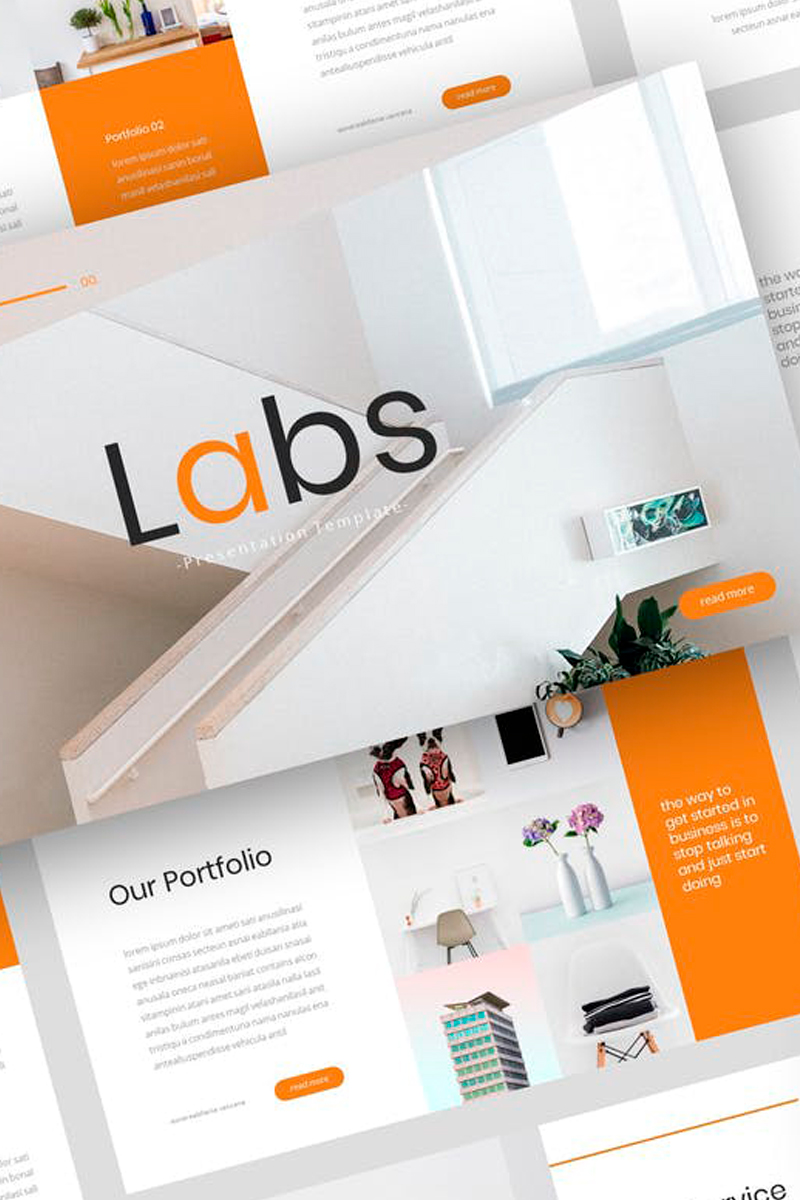 Labs - Creative Presentation PowerPoint template