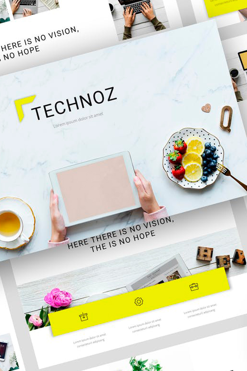 Technoz - Internet Marketing Presentation PowerPoint template