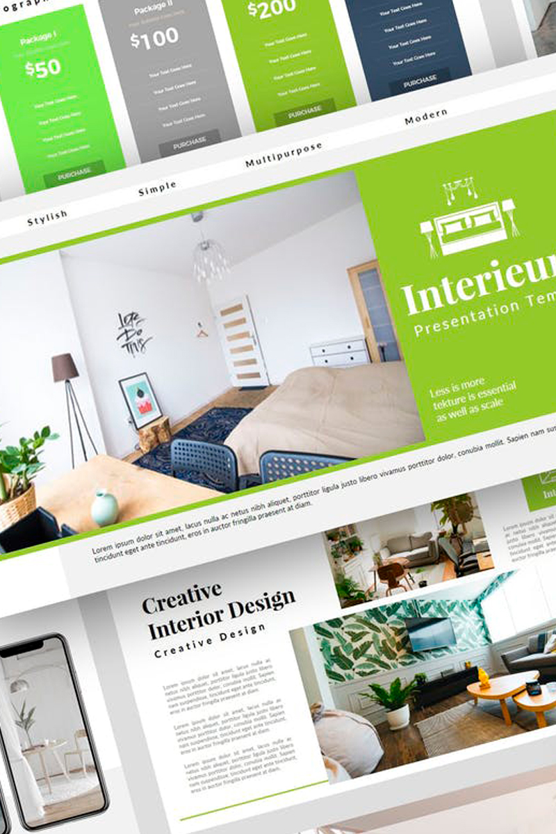 Interieur - Interior Design Presentation PowerPoint template